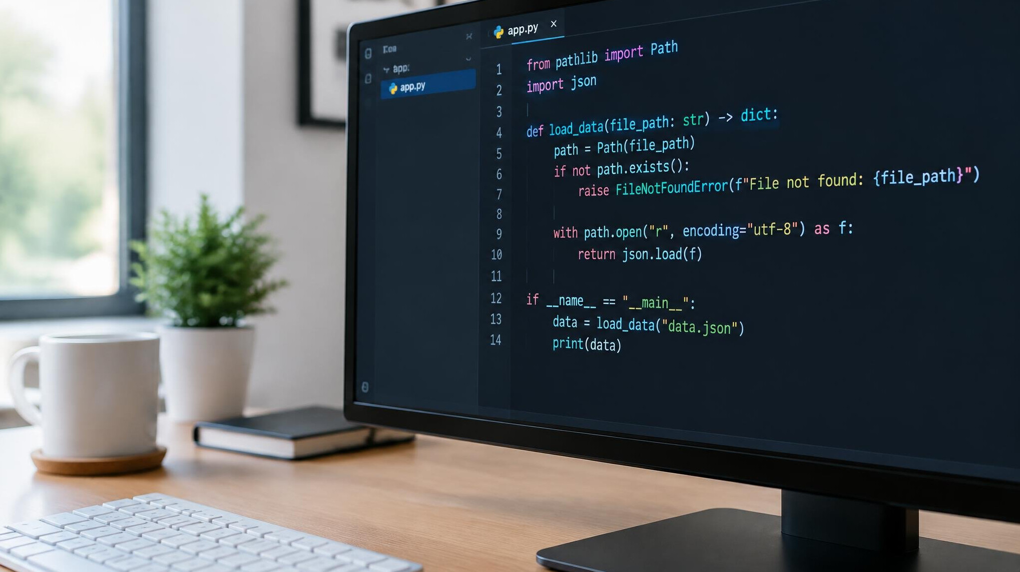 Source code displayed on a screen