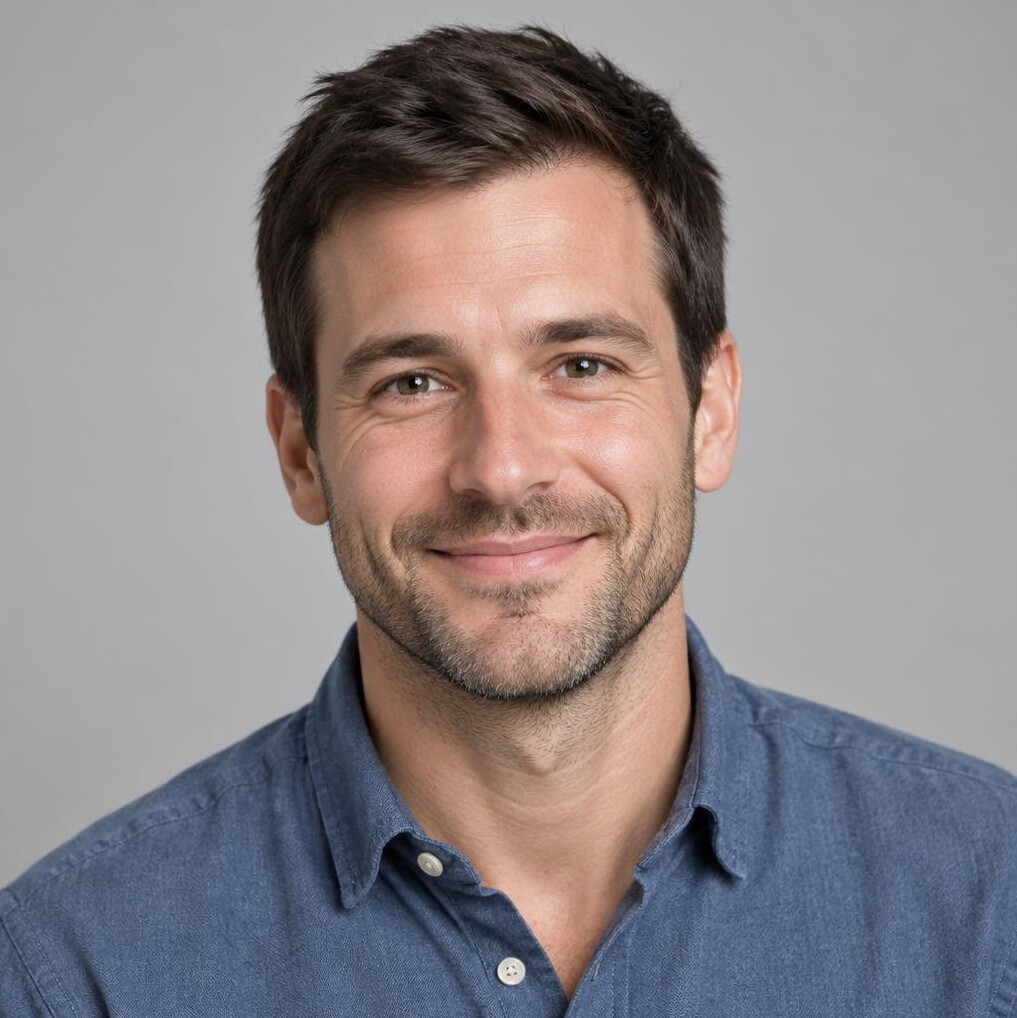 Portrait of a smiling man in a shirt